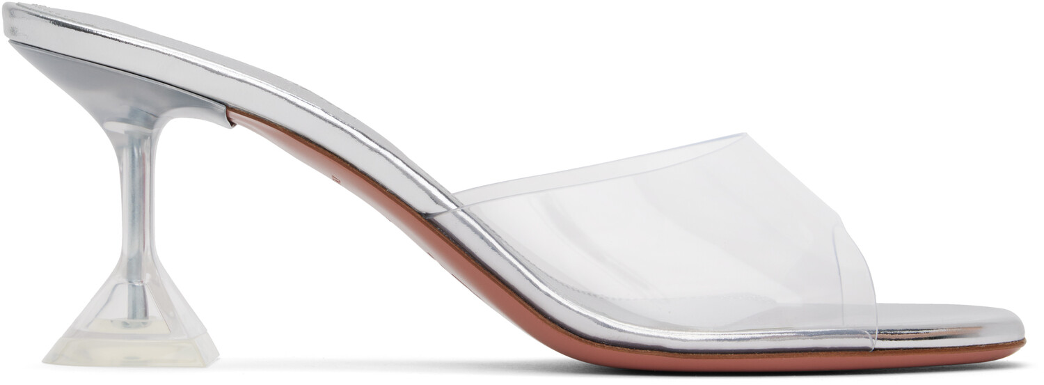 Босоножки на каблуке Lupita Glass Slipper 70 Amina Muaddi