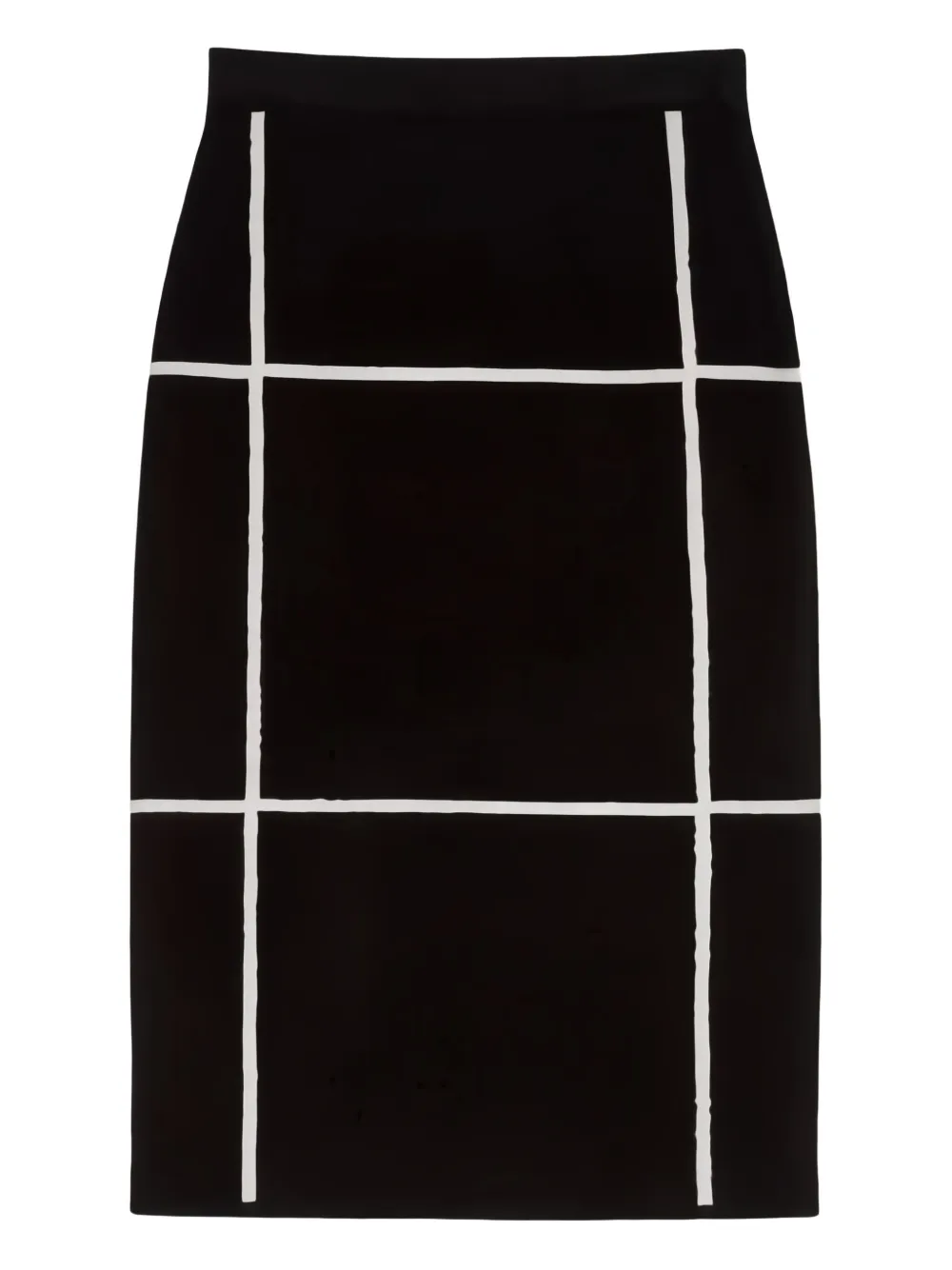 

Миди-юбка в клетку Max Mara, черный