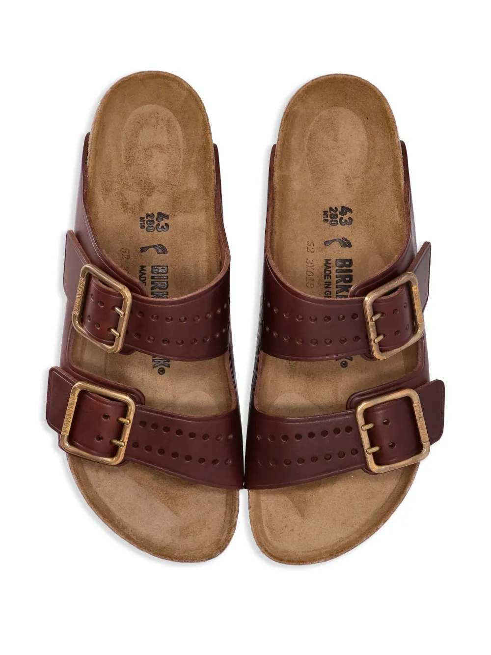 Сандалии Arizona с пряжками BIRKENSTOCK, коричневый — фото 4