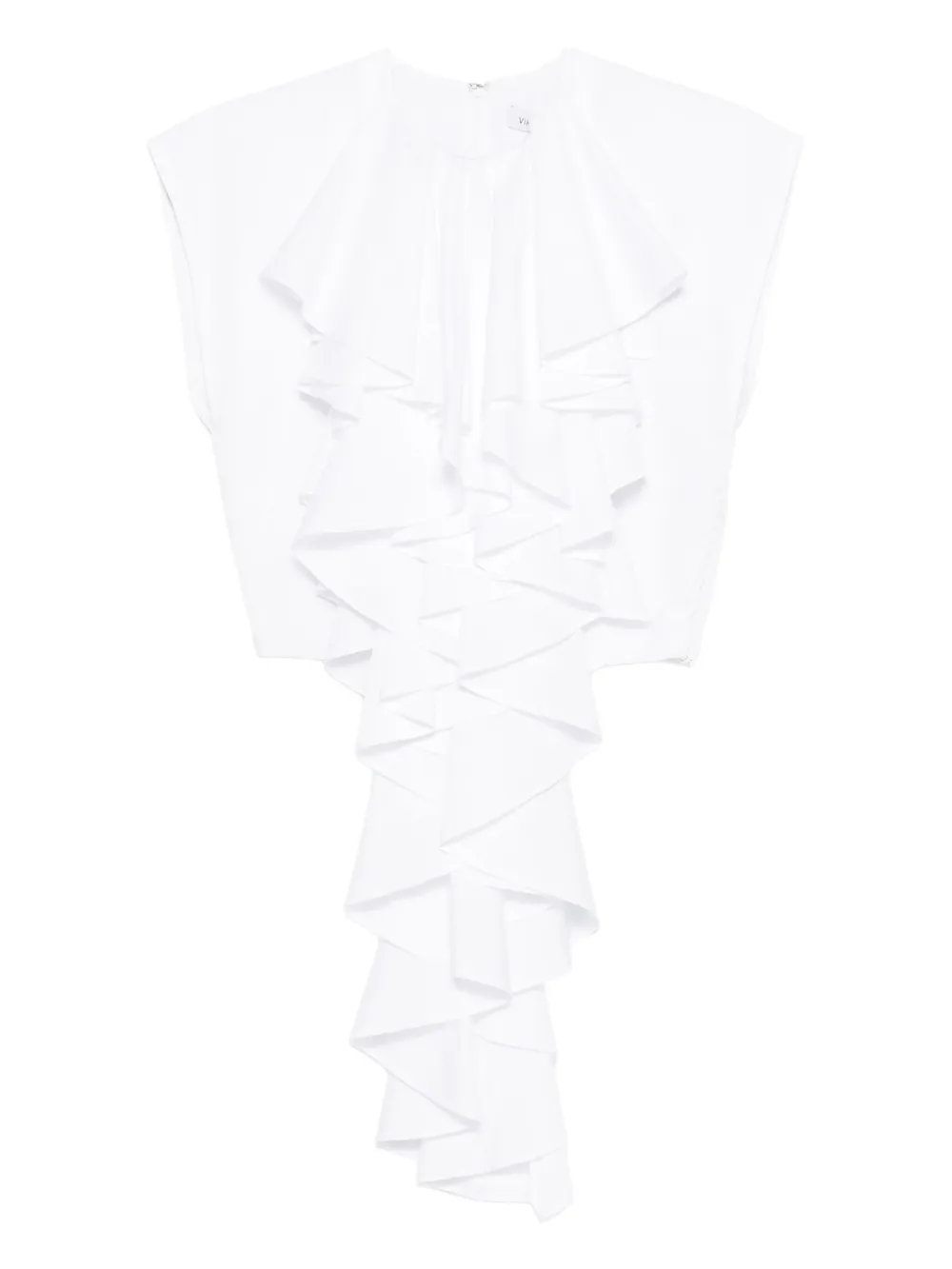 

Топ Jabot с оборками Viktor & Rolf, белый