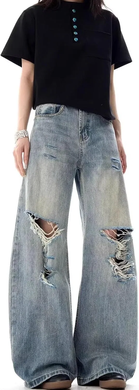 Джинсы свободные Men Regular Fit, синий — фото 4