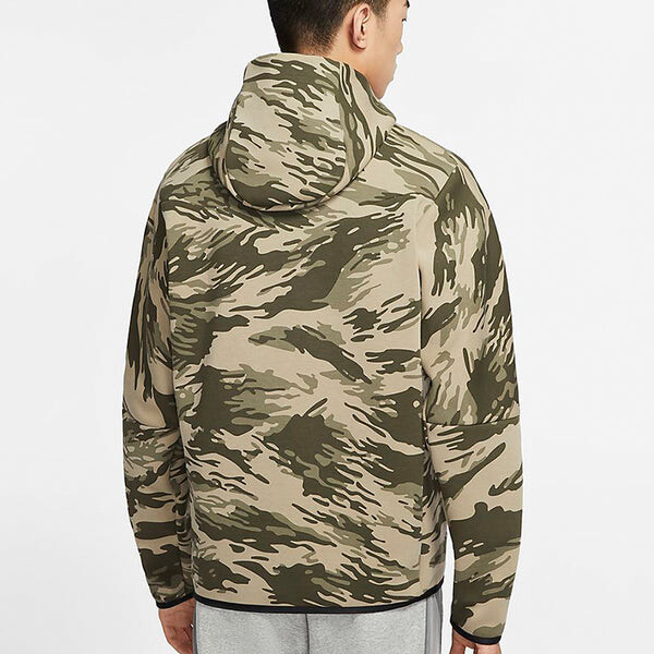 Куртка sportswear tech fleece hoodie men's stone Nike, серый — фото 3