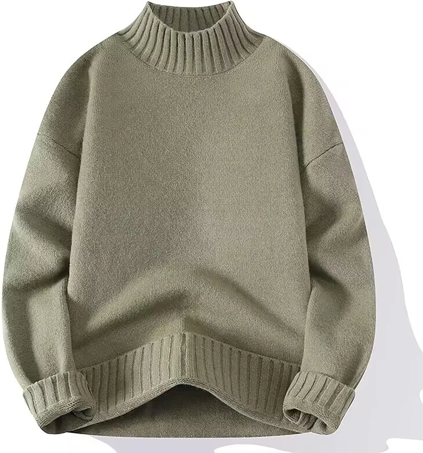 

Мужской свитер с круглым вырезом Oversized Ribbed Knit