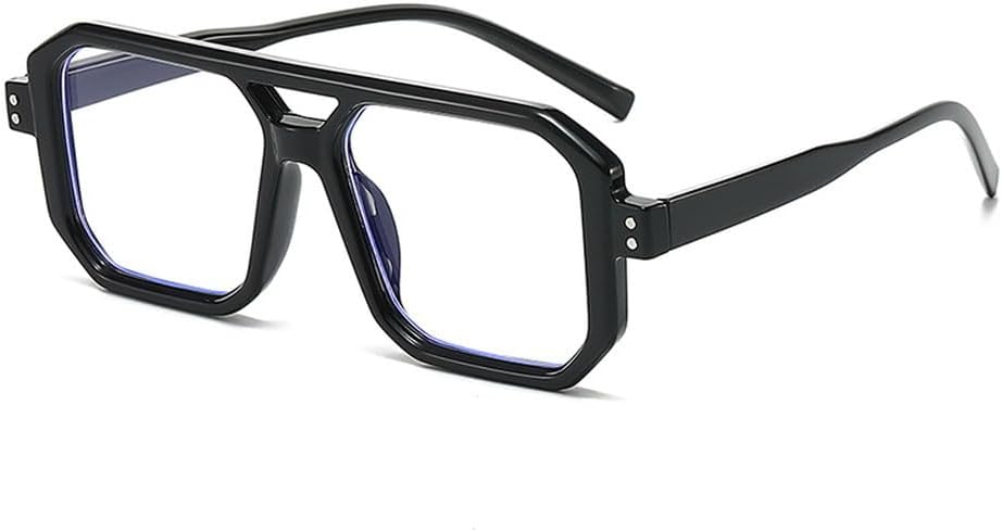 

Мужские солнцезащитные очки в стиле панк с двойной перемычкой, прозрачные градиентные линзы, защита от ультрафиолета UV400, женские солнцезащитные очки HVTVTLA, Black Clear