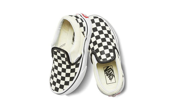 Кроссовки slip-on 'checkerboard' Vans, белый — фото 4