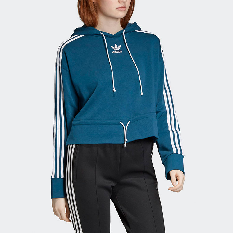 Adidas Originals Женская толстовка BELLISTA, цвет «камень-зеленый» — фото 4