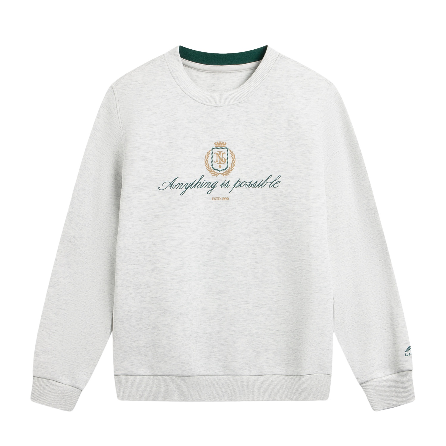 

Мужская толстовка LiNing Sports Trend Series, heather серый deep antarctic серый