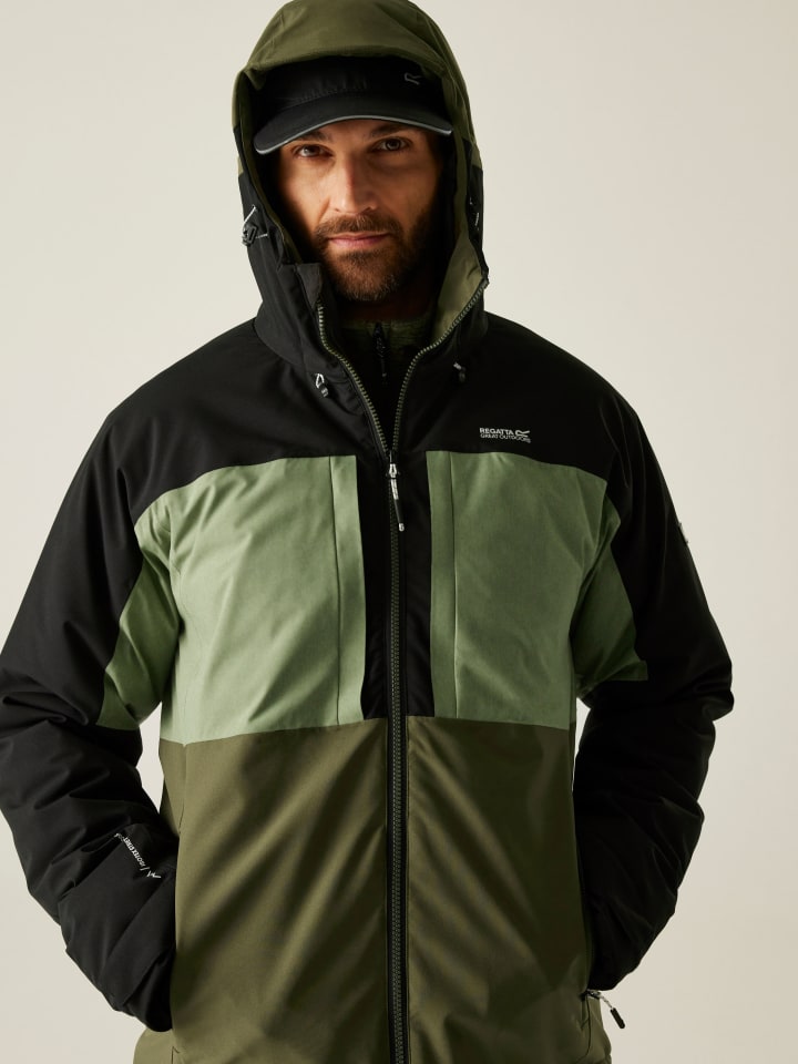 

Regatta Куртка переходного периода "Maland" в зелено-черном цвете