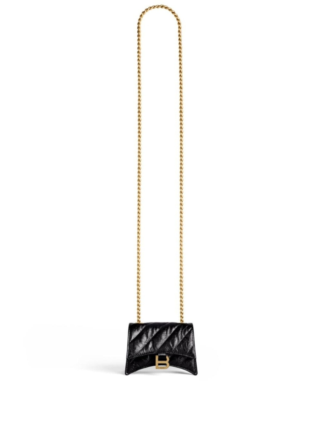 

Сумка через плечо Balenciaga Crush с логотипом, черный