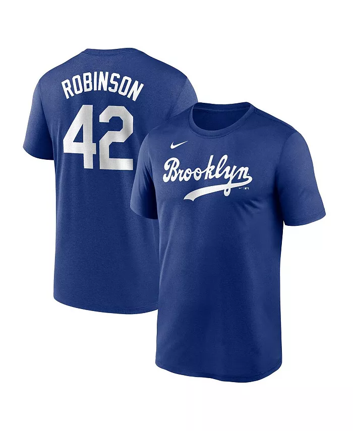 

Мужская футболка "Jackie Robinson Royal Brooklyn Dodgers Legend" с именем и номером для дома Nike