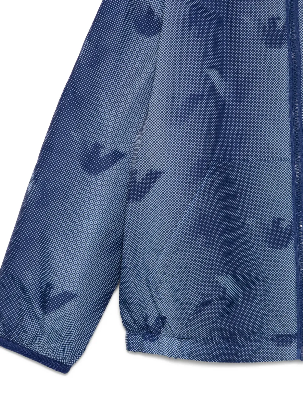 Куртка с принтом и капюшоном Emporio Armani Kids, синий — фото 3