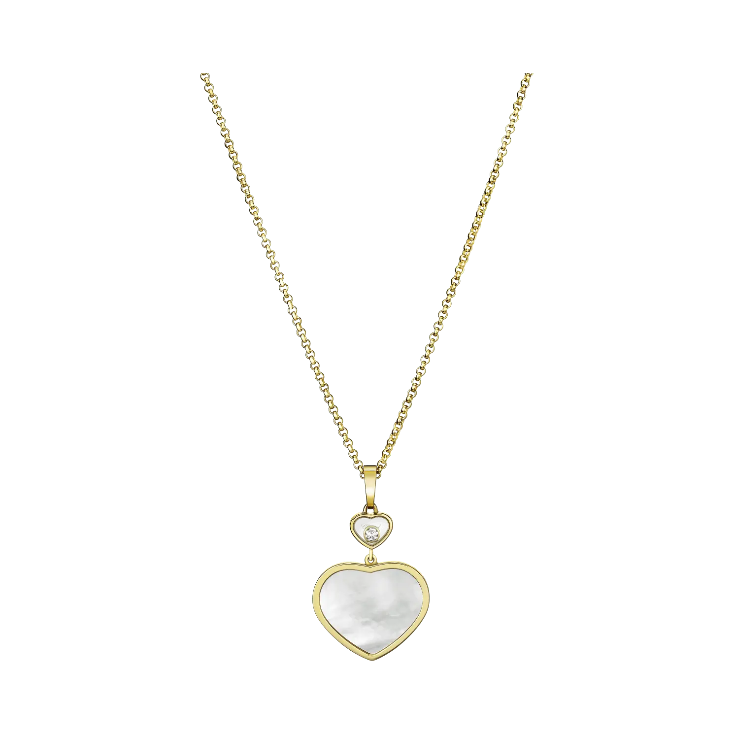 

Кулон Chopard Happy Hearts - Подвеска, желтое золото, бриллиант, перламутр