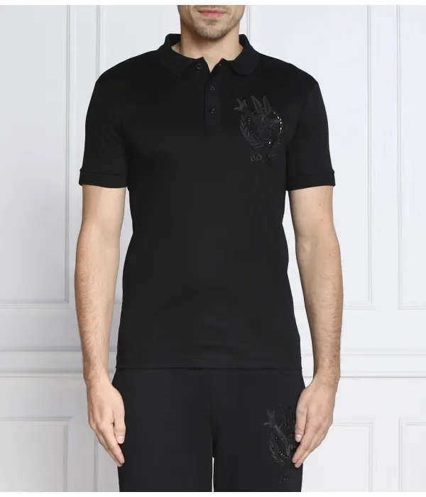 Поло BOSS X LOONEY TUNES Paddy Lunar regular fit Boss Green, черный