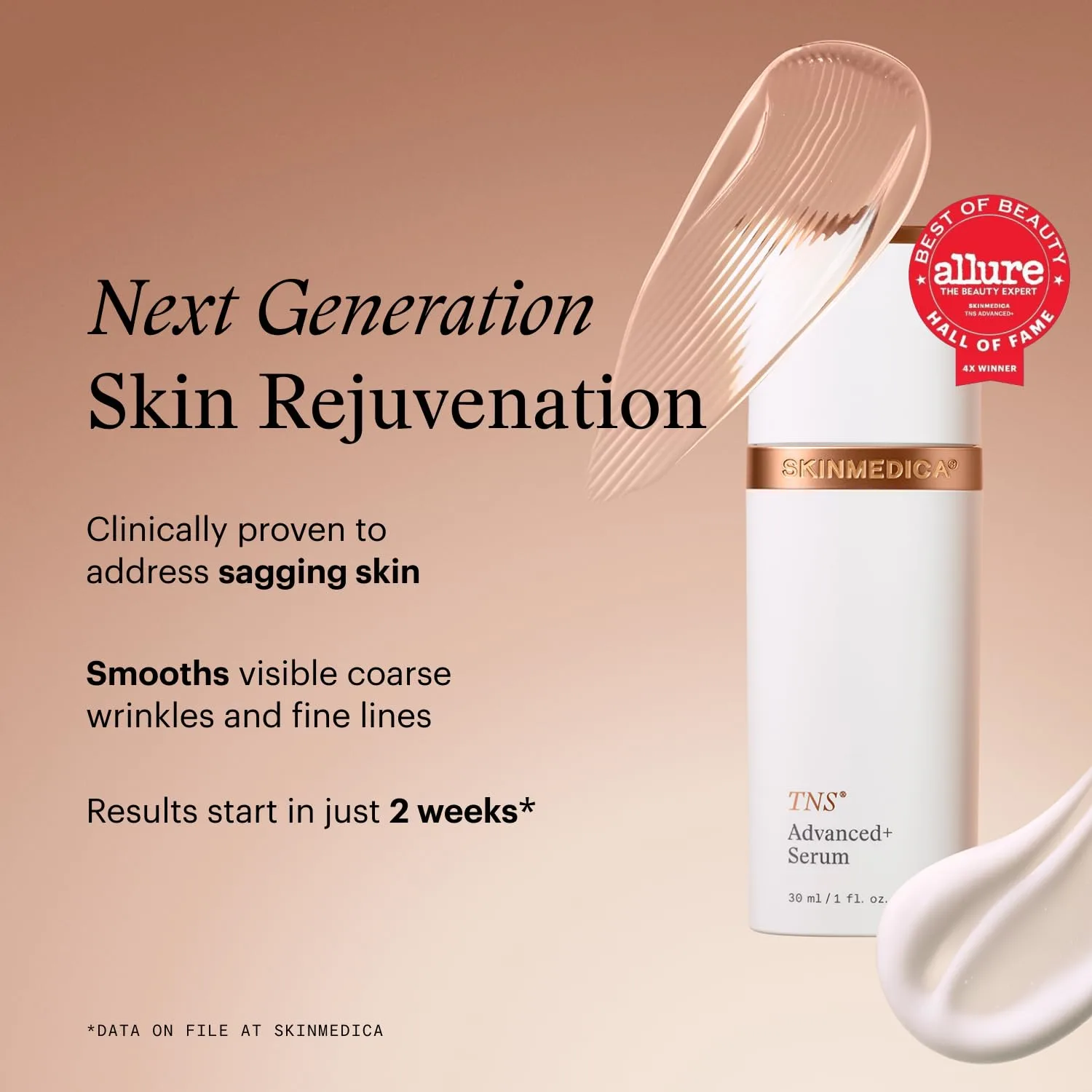 Сыворотка для лица SkinMedica TNS Advanced+ (НОВАЯ УПАКОВКА) - Мультипептидная сыворотка для улучшения внешнего вида морщин, тонких линий, тона и текстуры кожи (30 мл), Green — фото 3