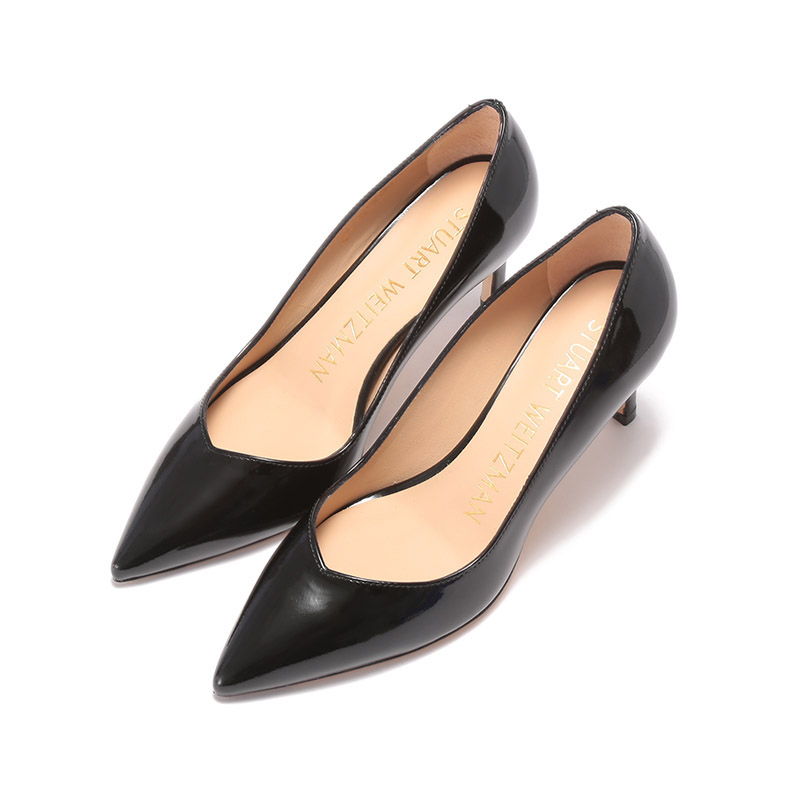 SW Slim Heel Высокие каблуки 7 см Женские черные Stuart Weitzman — фото 4