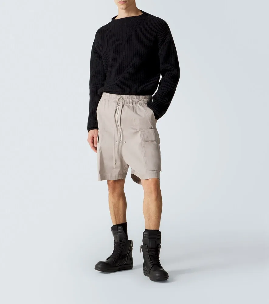 Кожаные высокие кроссовки Geobasket Rick Owens, черный — фото 2