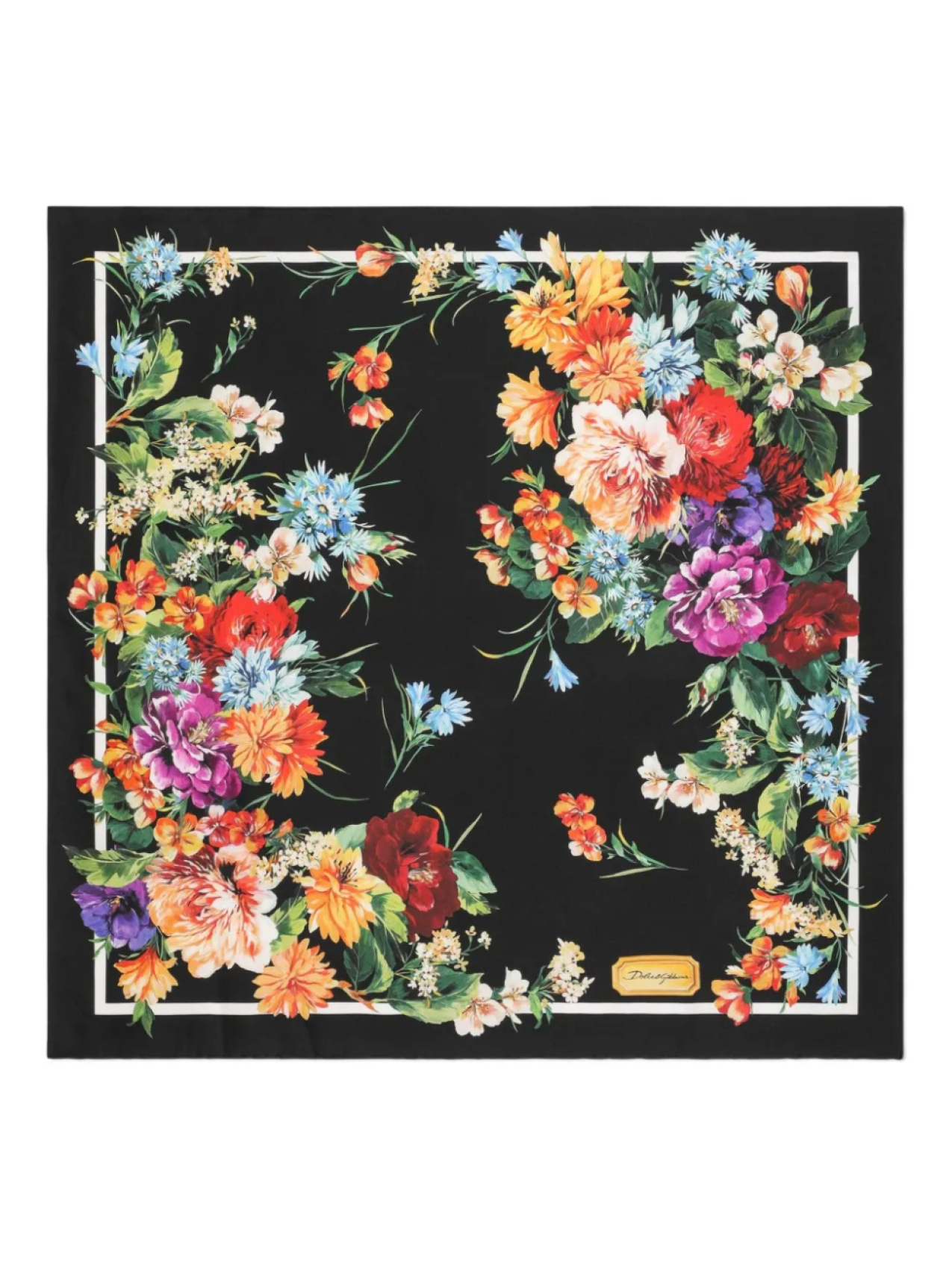 

Dolce & Gabbana шелковый платок, черный