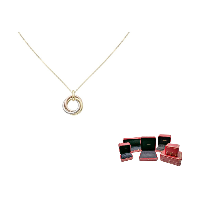 

Cartier 18K белое золото 18K розовое золото ожерелье женское золотое