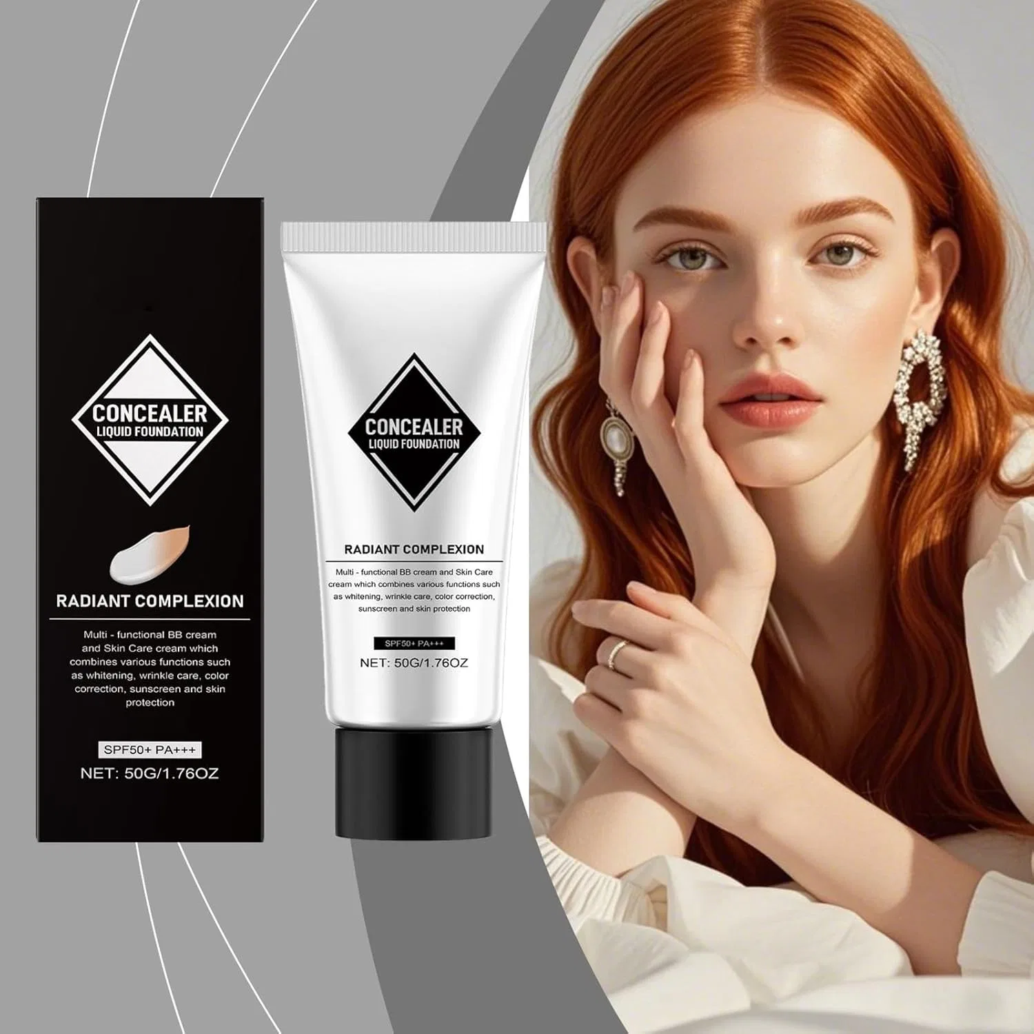 Тональная основа жидкая увлажняющая SPF 50+, Generic, 1.76 oz — фото 2
