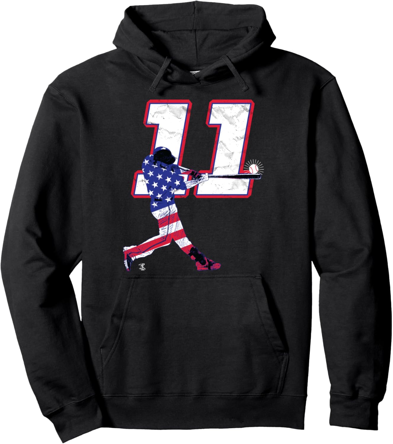 

Худи Bullet Gardner Flag Silhouette Gameday, черная Ballpark Mvp