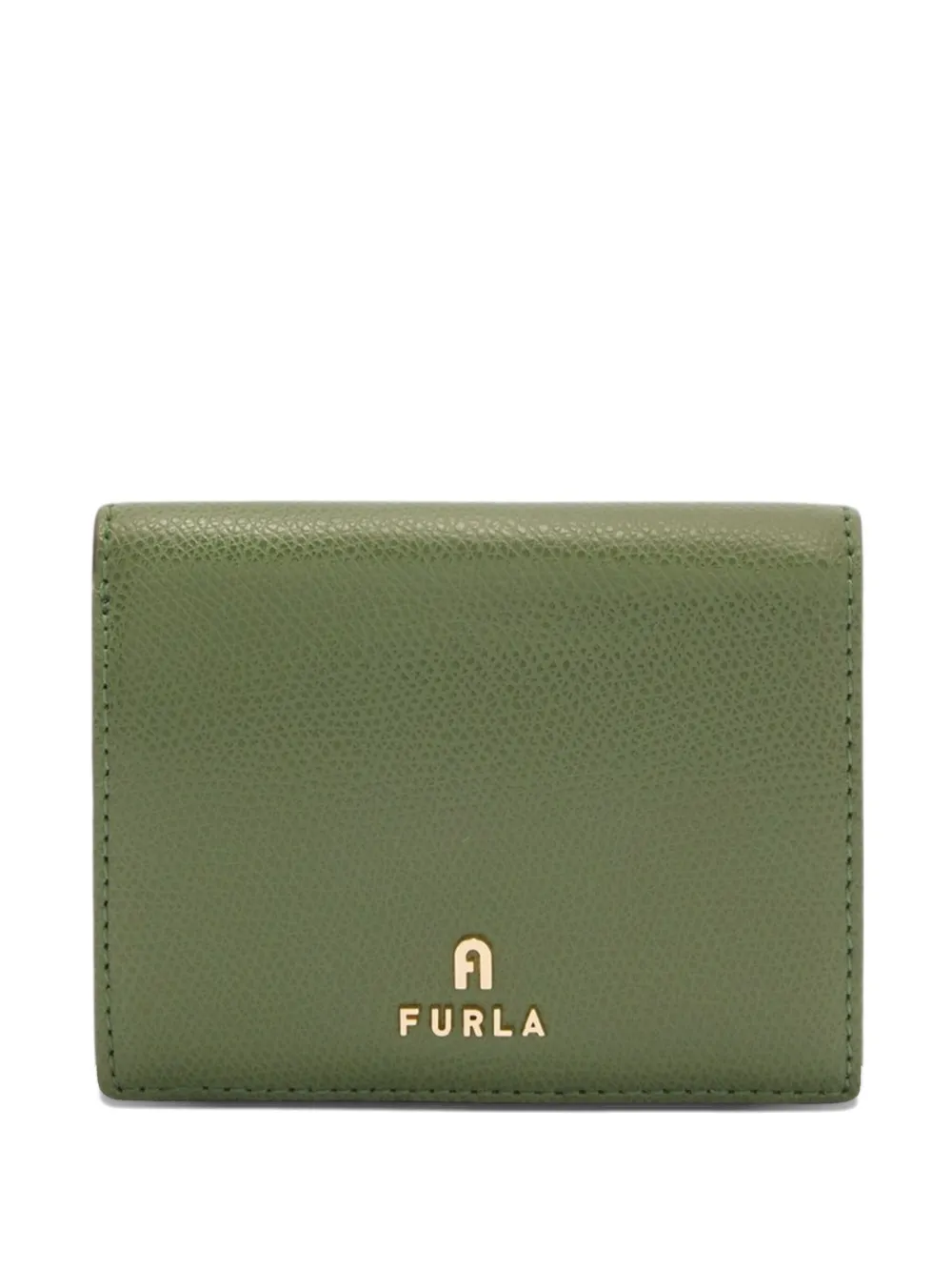 

Кожаный кошелек с логотипом Camelia Furla, зеленый