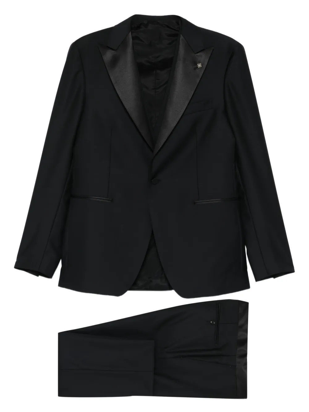 

Костюм-тройка с заостренными лацканами Tagliatore, черный