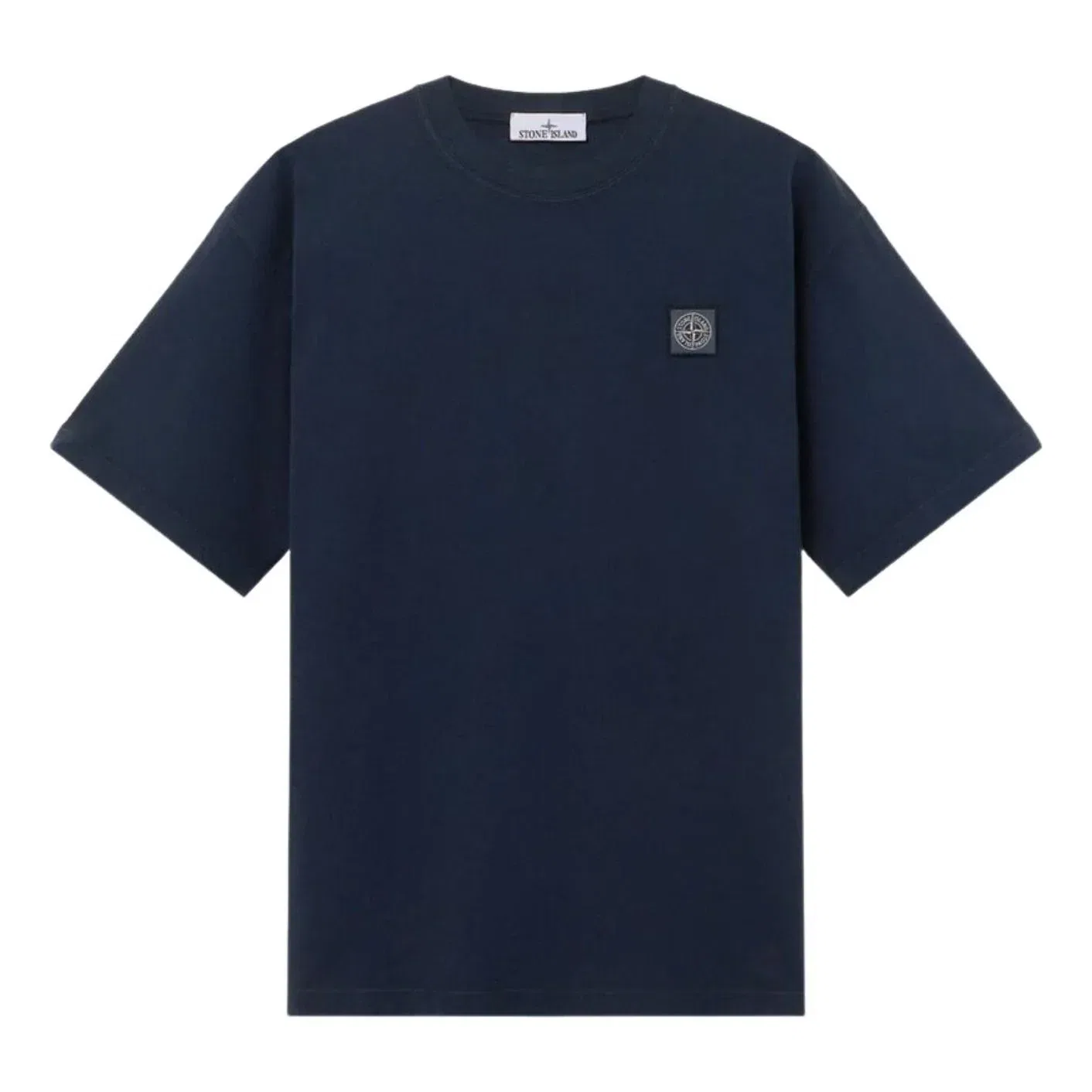 Футболка с нашивкой «Каменный остров» 2100030, темно-синяя Stone Island