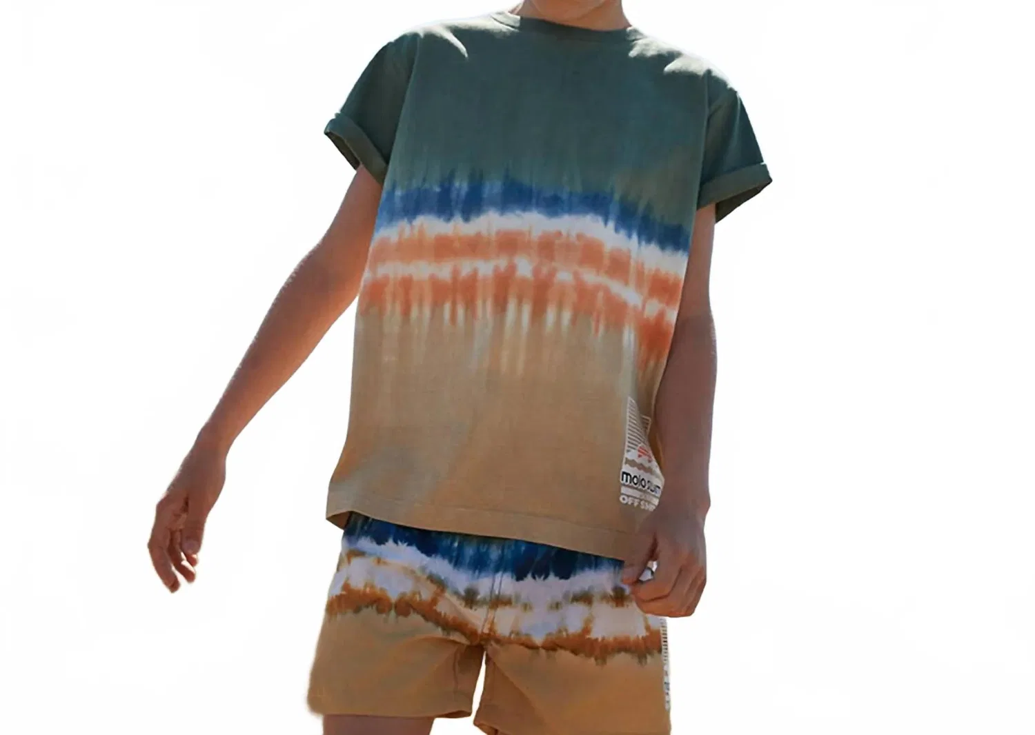 Molo Футболка Randon Tie Dye Block в разноцветном исполнении