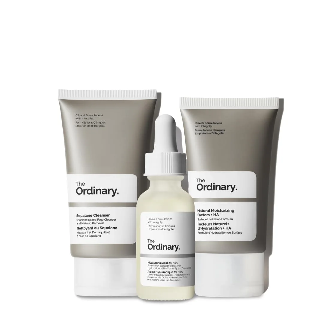 The Ordinary The Daily Set, набор для ежедневного ухода с очищающим средством с скваланом, гиалуроновой кислотой 2% + B5 и натуральными увлажняющими факторами + HA — фото 2