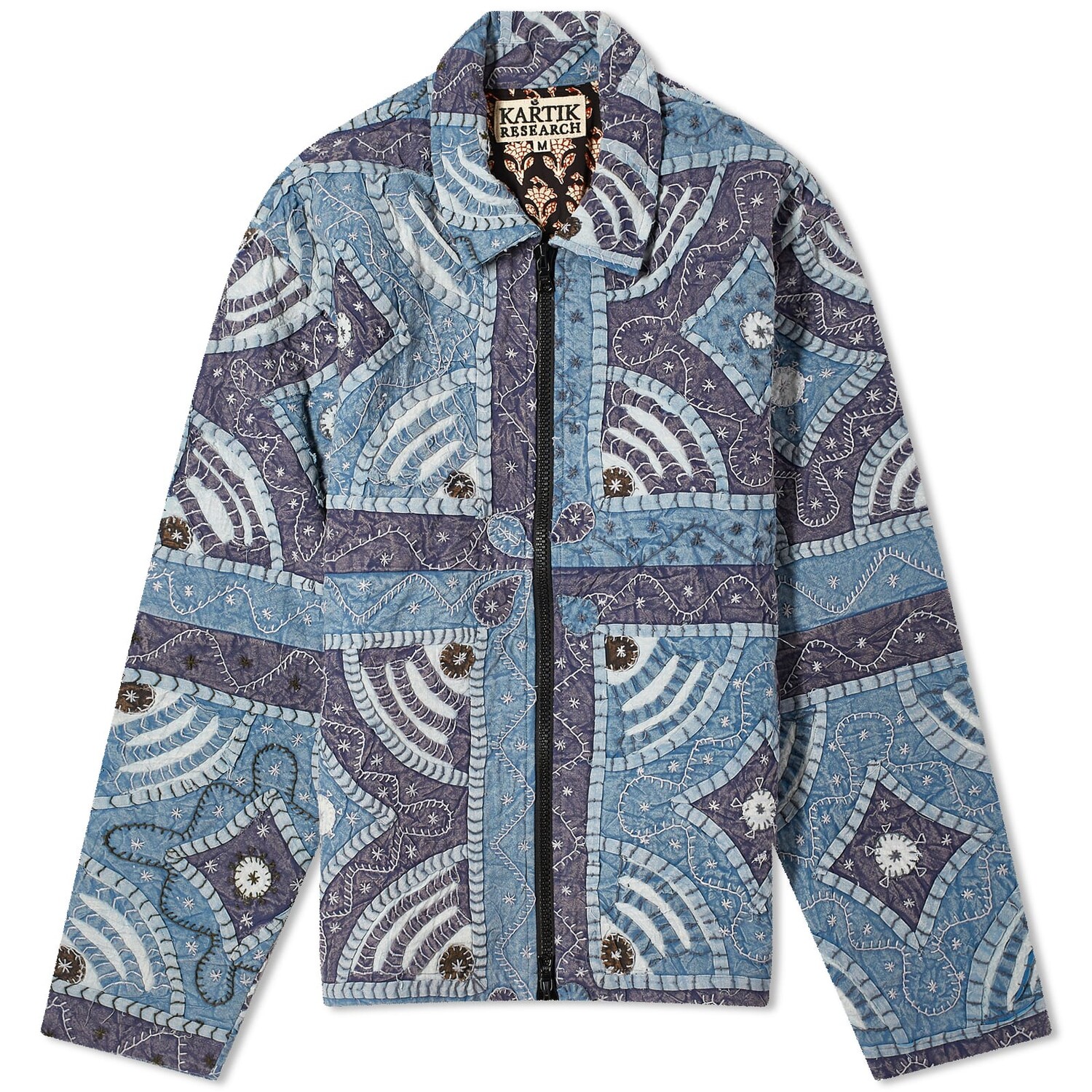 

Куртка Kartik Research Patchwork Zip, цвет Blue, White & Navy