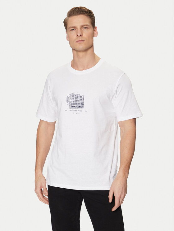 

Футболка свободного кроя Boston 12273400 Jack&Jones, белый