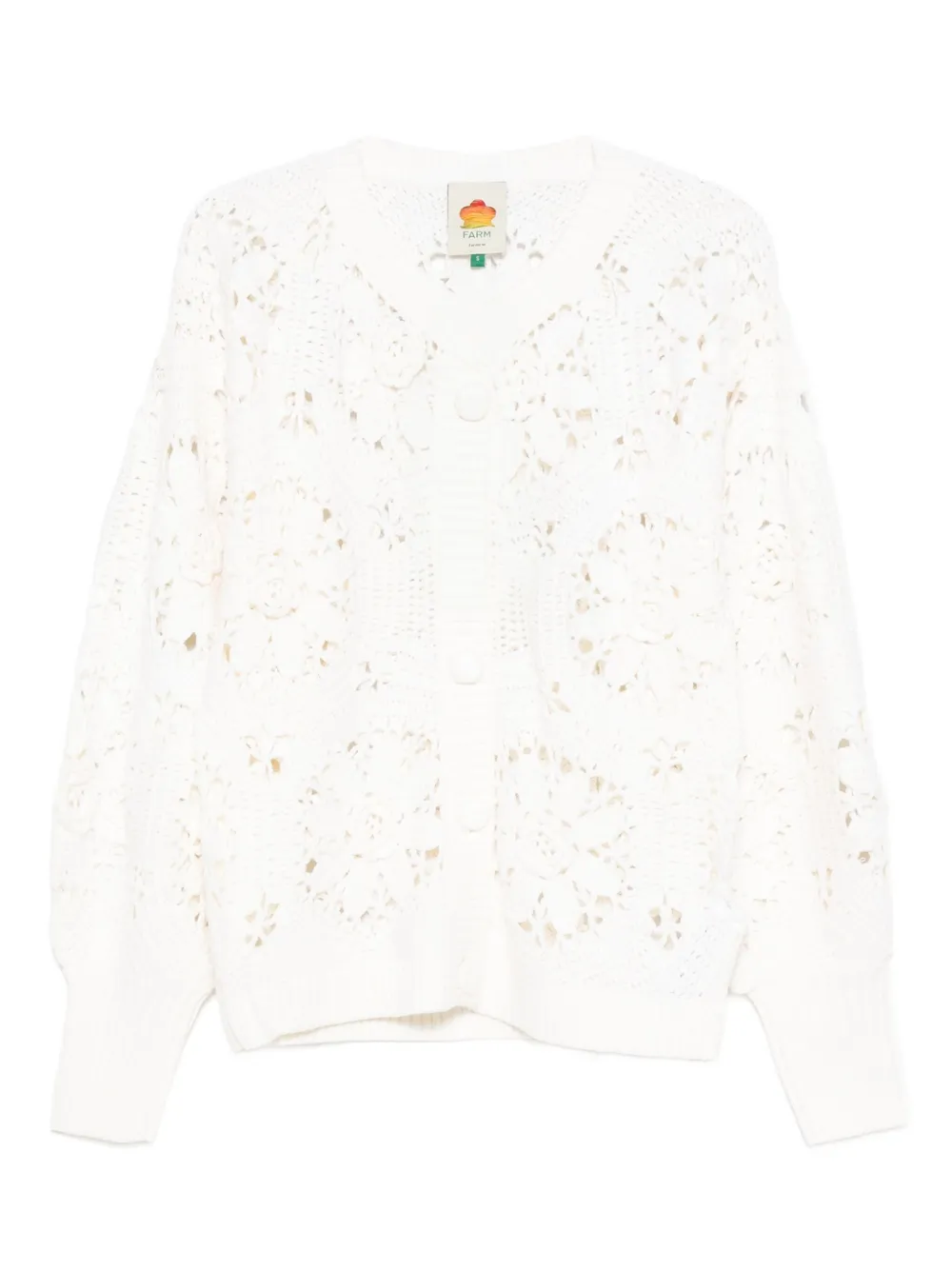 

Кардиган с цветочным узором Farm Rio, белый