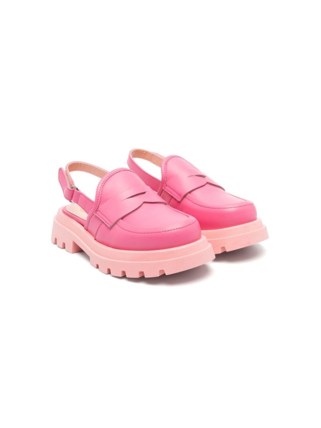 

Лоферы с ремешком на пятке Gallucci Kids, розовый