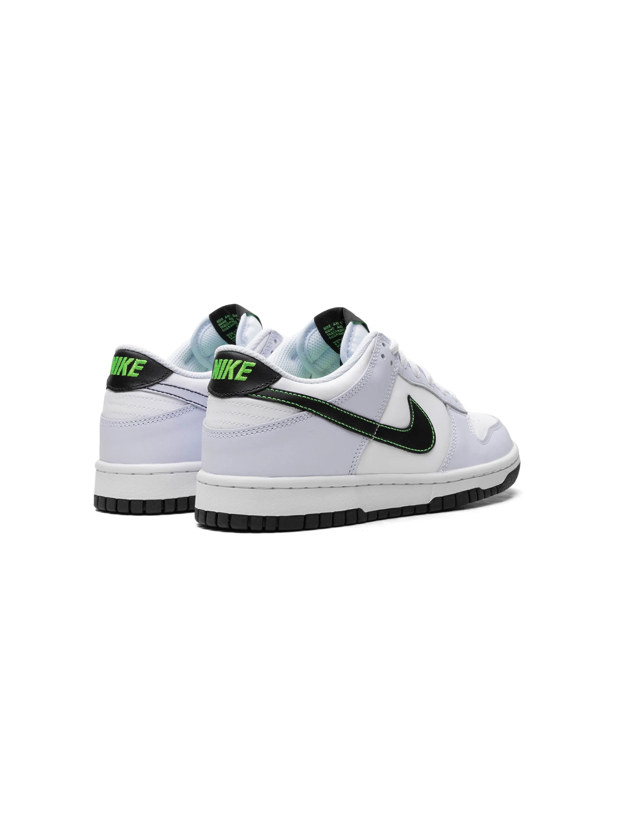 Кроссовки Dunk Low Grey/Green Strike Nike Kids, серый — фото 3