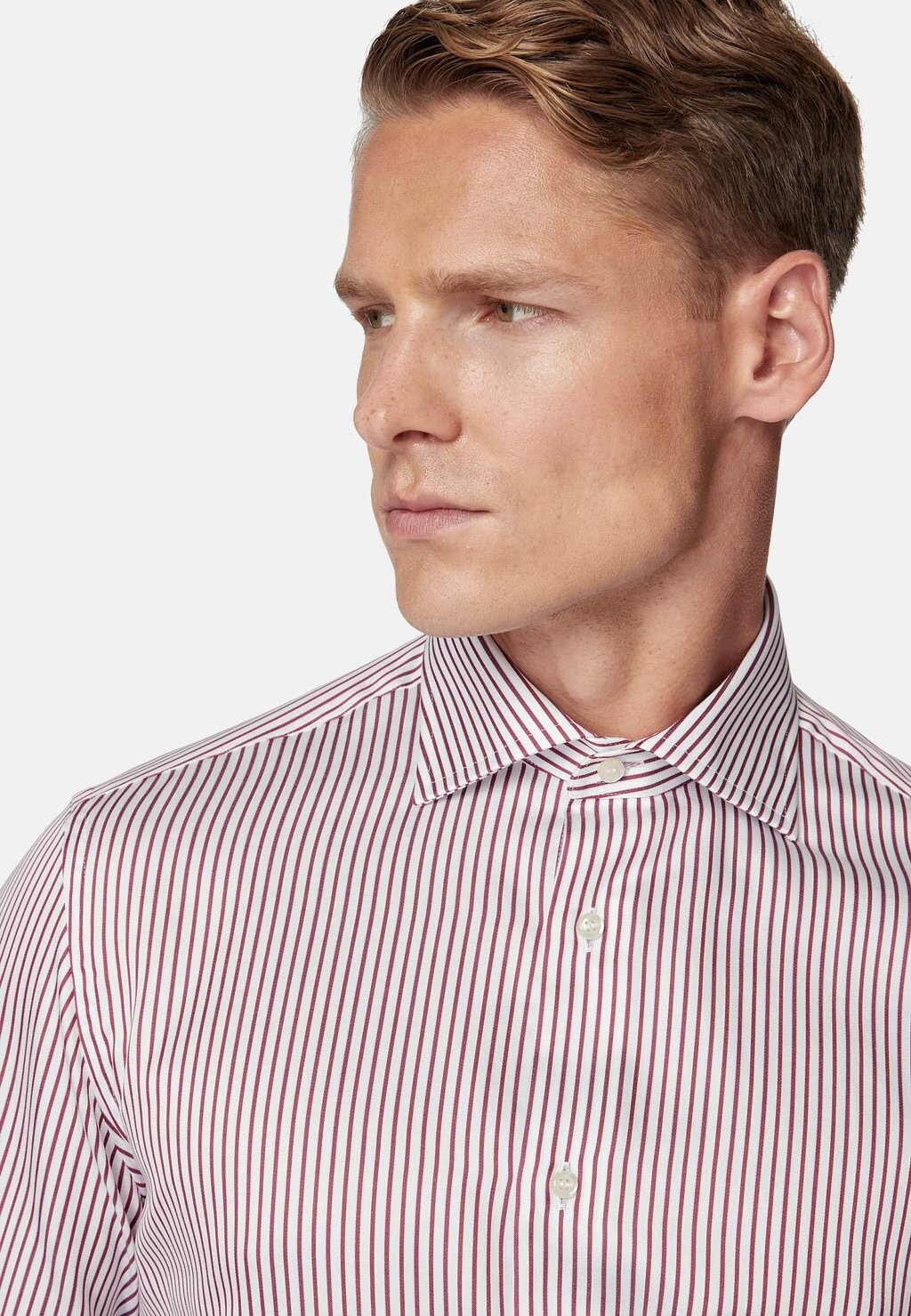 

Официальная рубашка REGULAR FIT STRIPED Boggi Milano, бордовый