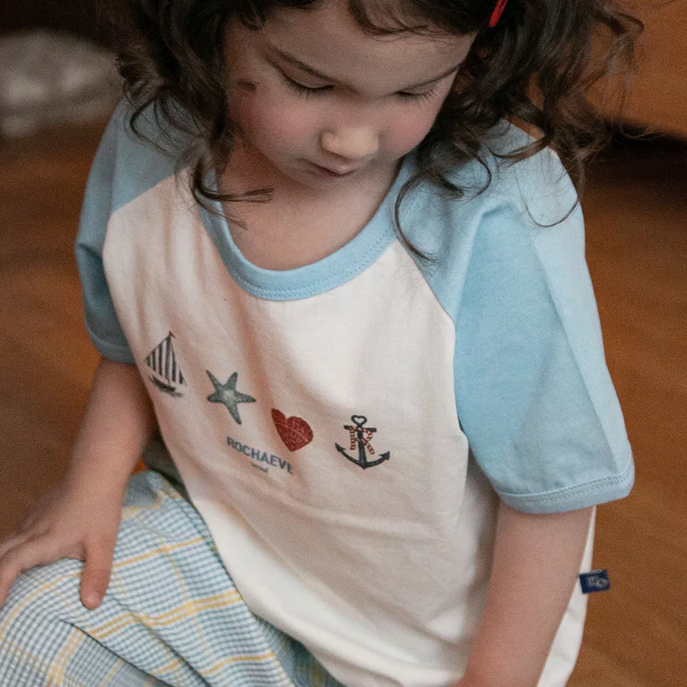Детский топ Little aqua friends синий от Rochaeve