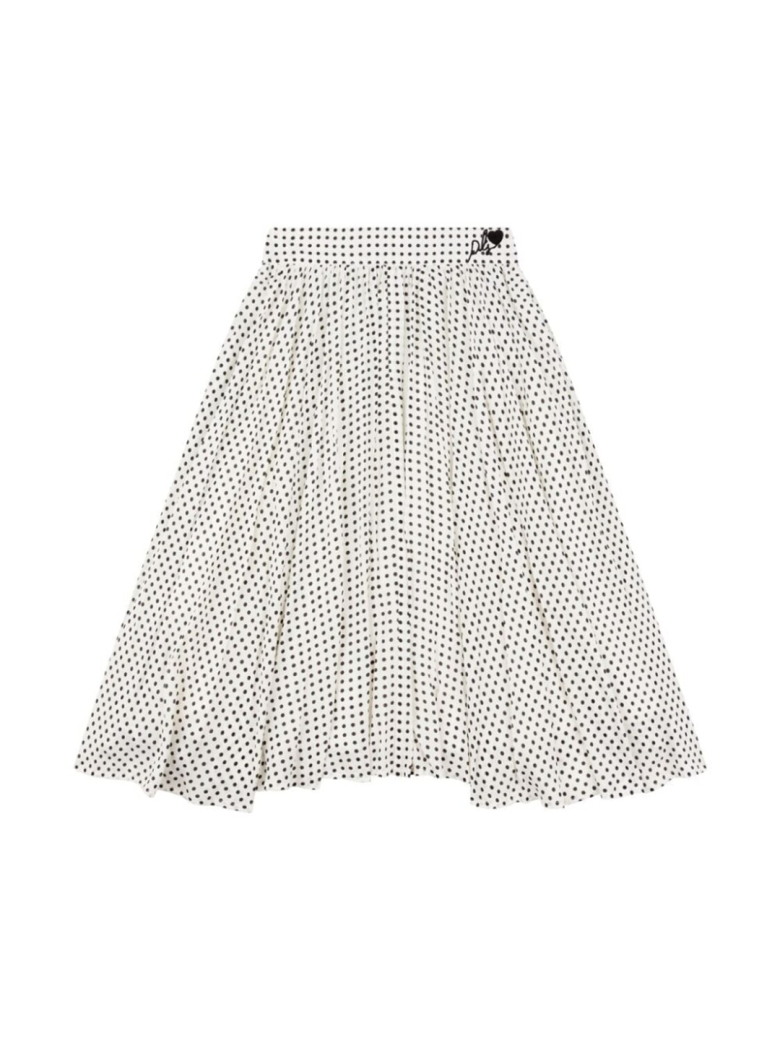 

Philosophy Di Lorenzo Serafini Kids юбка в горошек с вышитым логотипом, белый