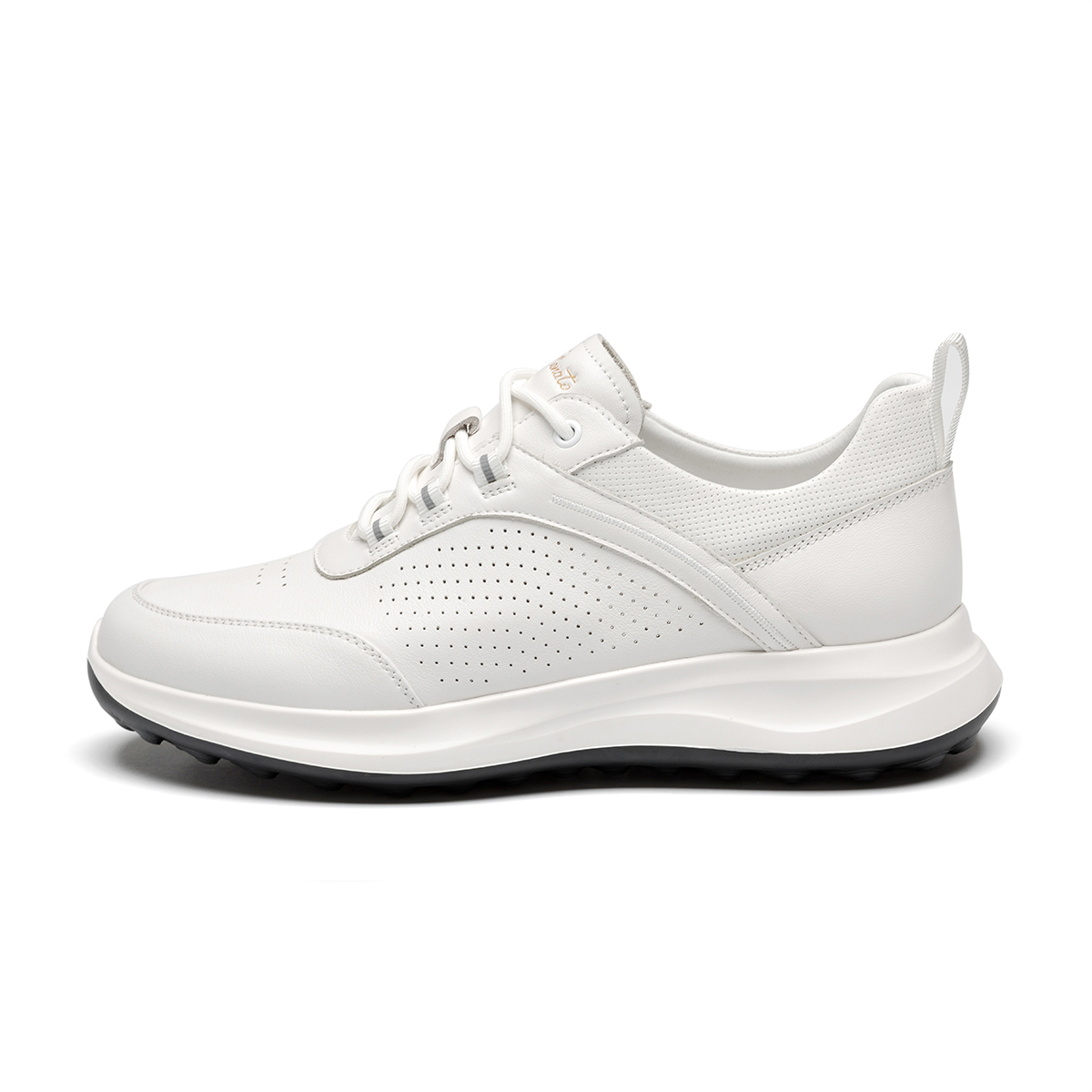 

J.BENATO Амортизирующие дышащие легкие низкие кеды мужские с эффектом отскока белые, цвет White