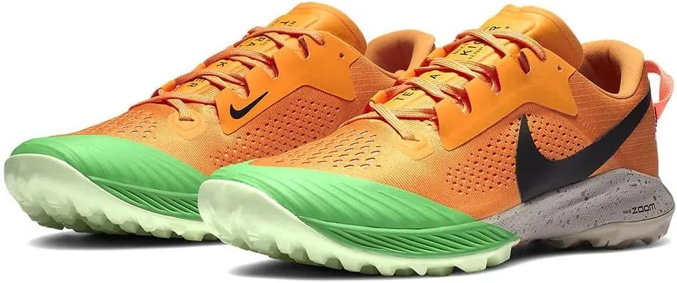 Мужские беговые кроссовки Nike Air Zoom Terra Kiger 6, черный/зеленый/розовый — фото 4