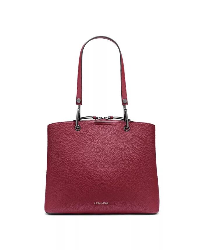 

Сумка-тоут с тремя отделениями Garnet Calvin Klein, красный