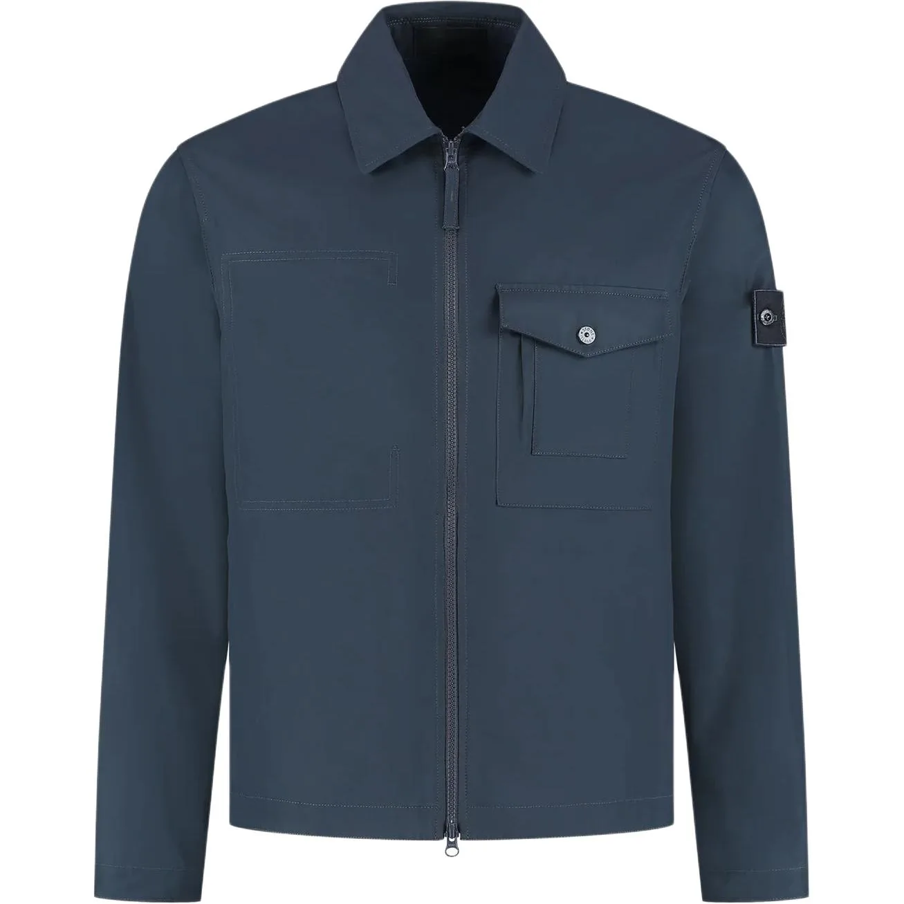 Куртка с карманом-молнией STONE ISLAND, синий