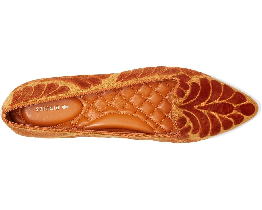 Туфли на плоской подошве Birdies The Sparrow Flat, цвет Marigold Velvet Embroidery — фото 2