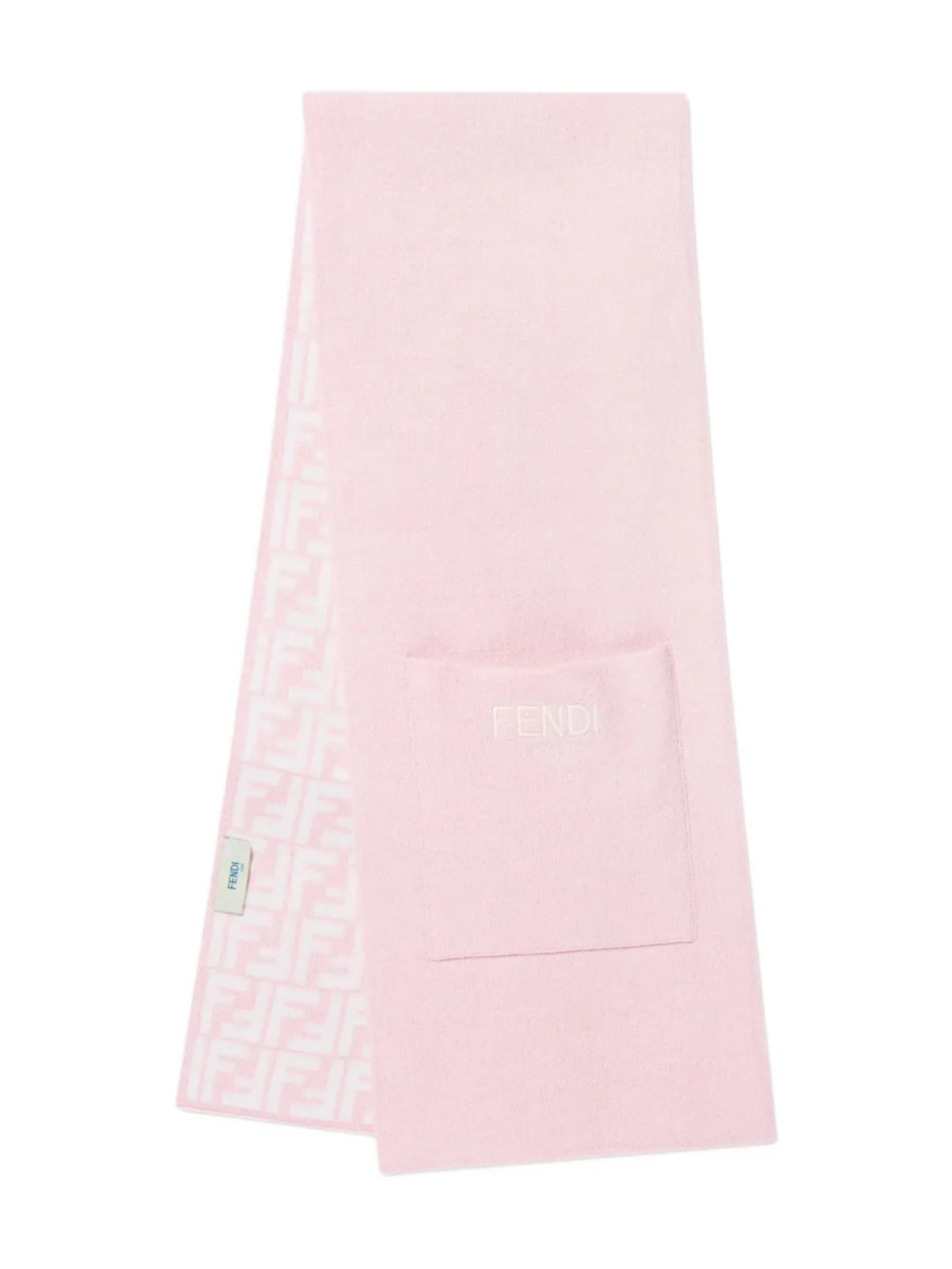 

Вязаный шарф Fendi Kids, розовый