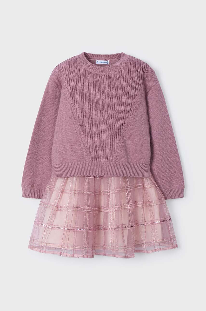 

Платье и кардиган Mayoral, розовый