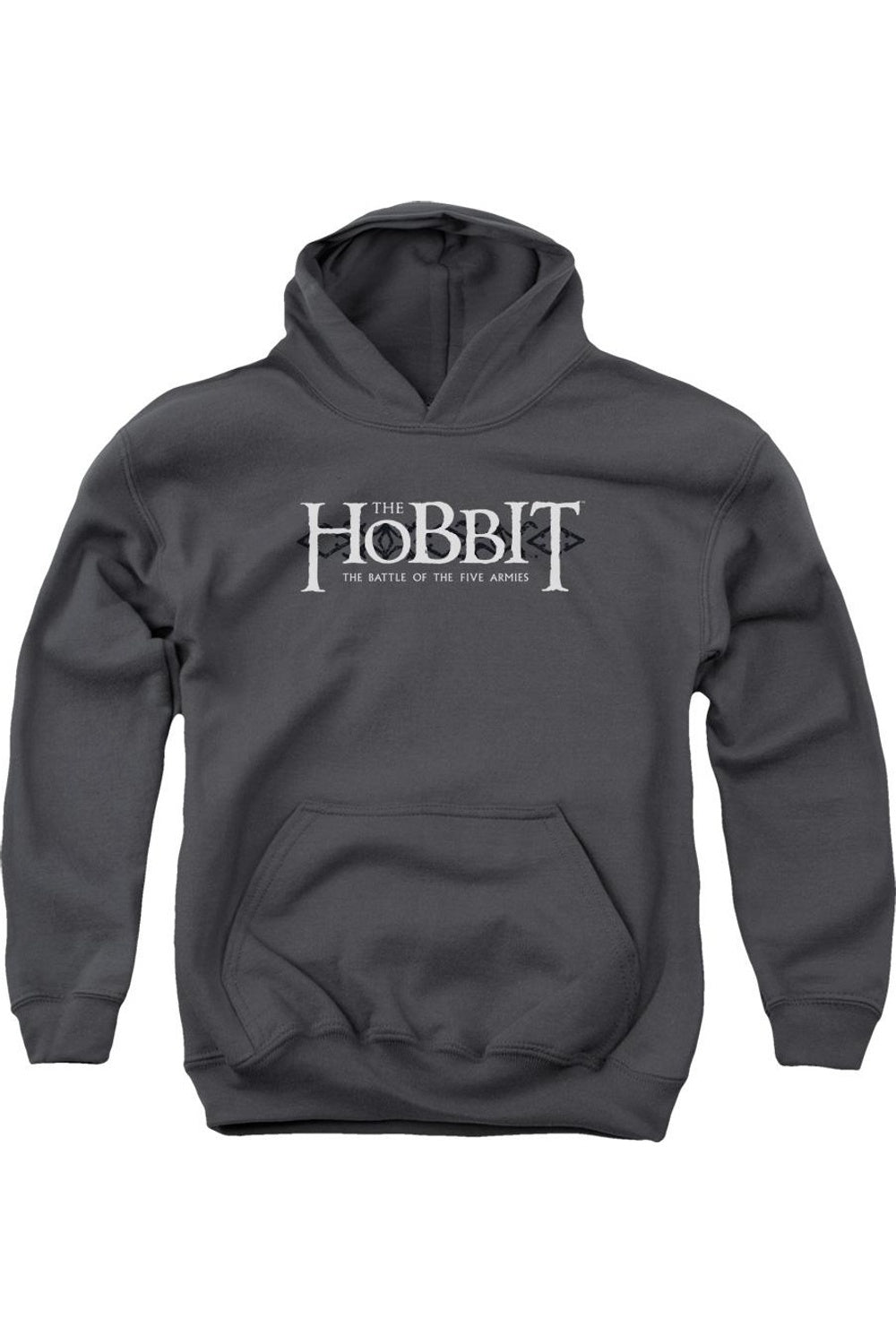 

Худи для подростков Hobbit с орнаментированным логотипом Gildan, Charcoal