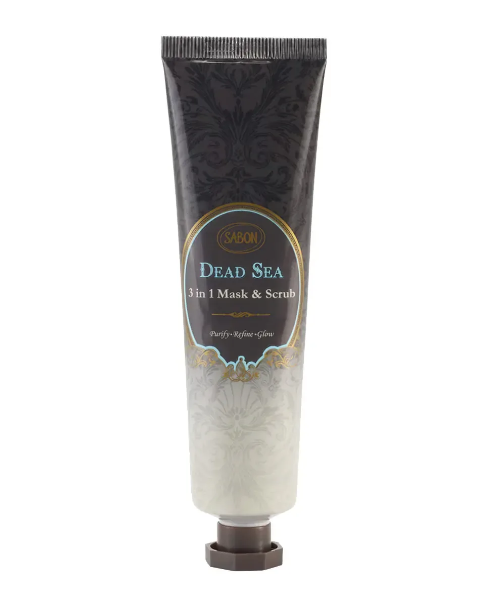 Маска для лица Sabon — Отшелушивающая 3 в 1 Мертвое море, 60 мл