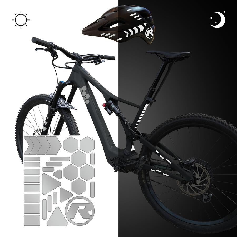 

RIESEL DESIGN светоотражающие наклейки, велосипедный шлем, светоотражающая пленка для горного велосипеда для безопасности