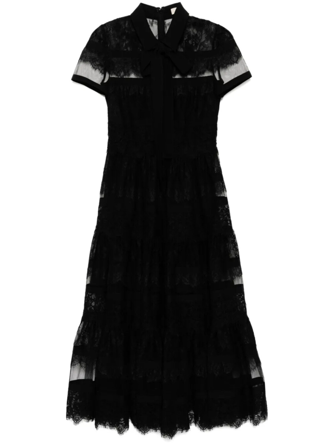 

Elie Saab кружевное платье миди