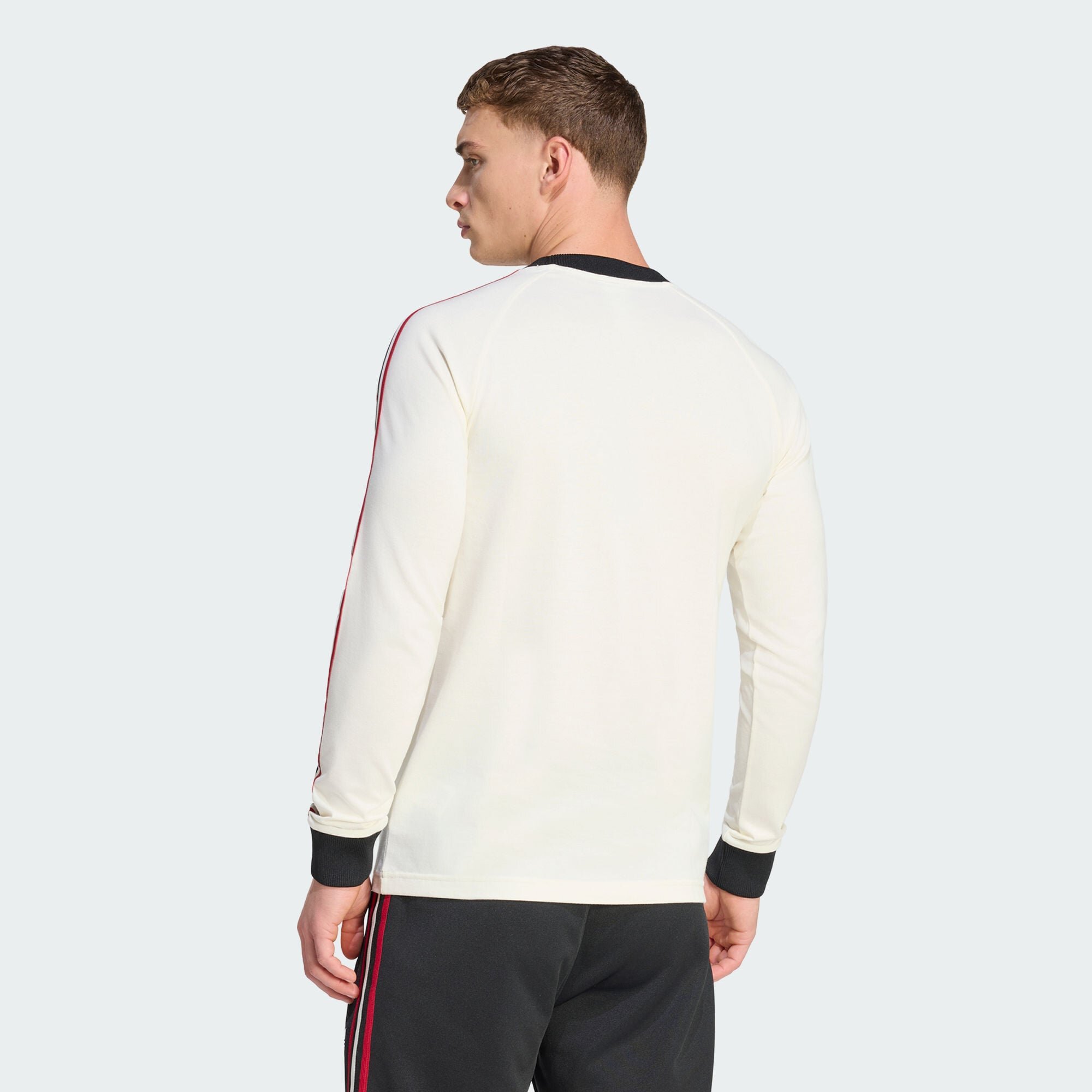 Adidas Футболка мужская Ivory White с круглым вырезом, умеренно прямого кроя — фото 4