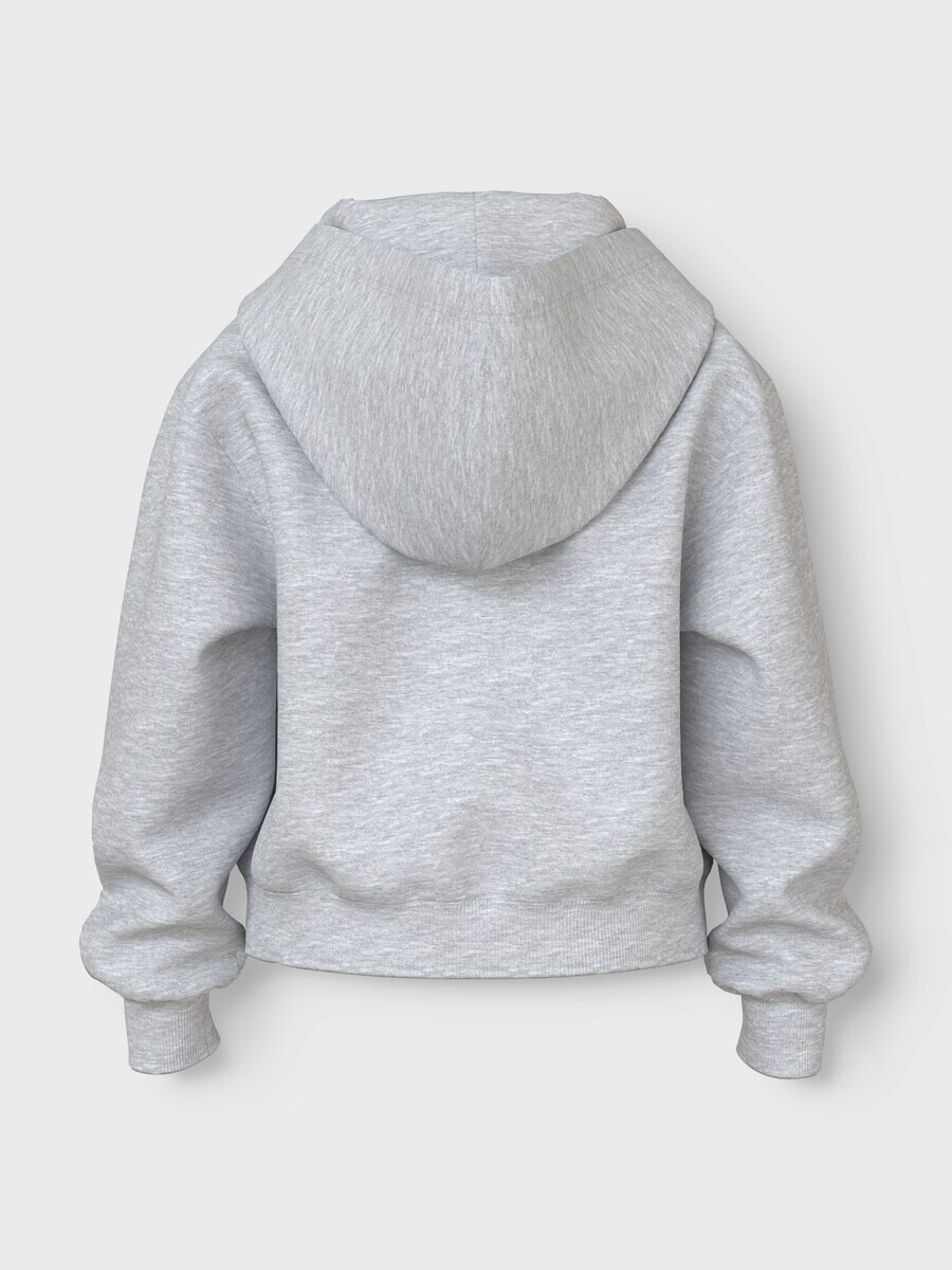 Худи NAME IT Zip-Up Hoodie, светло-серый — фото 4